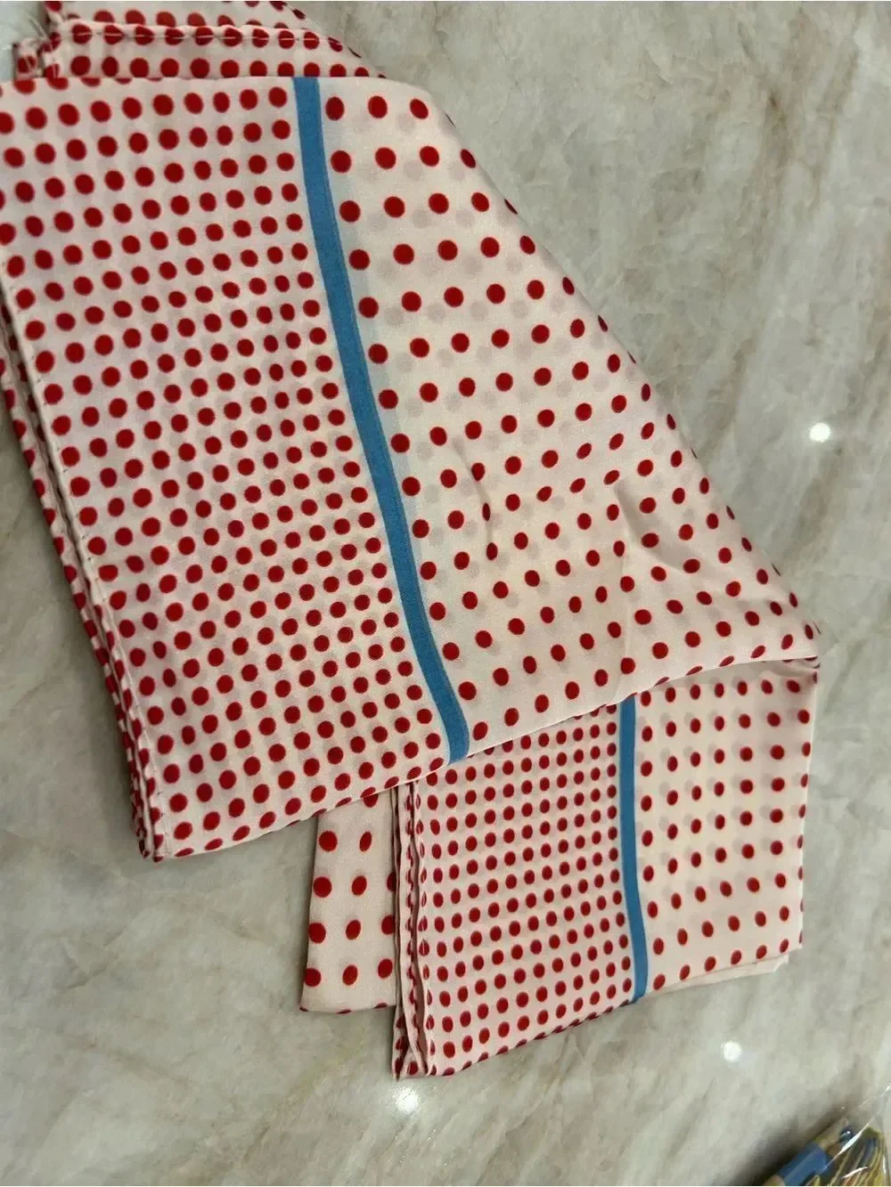 Red Polka Dot Head Scarf S172